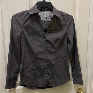 Dark Gray Button-Up Shirt